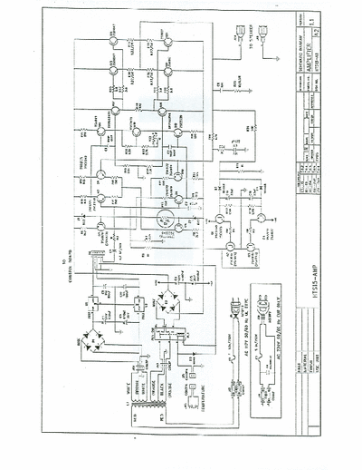 JBL SUB-150 Amp and preamp schematics